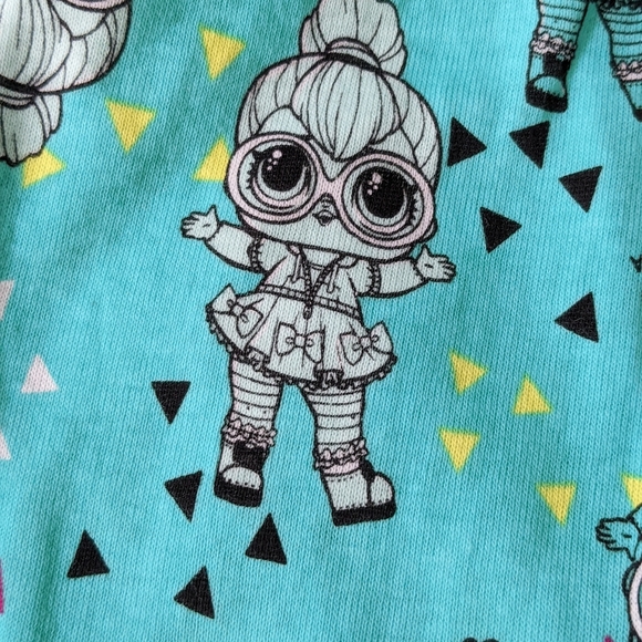L.O.L. Surprise! Stand Out Q.T. Girls Neon Pajamas 2 Piece Set (Size 4), NWT - Picture 6 of 6